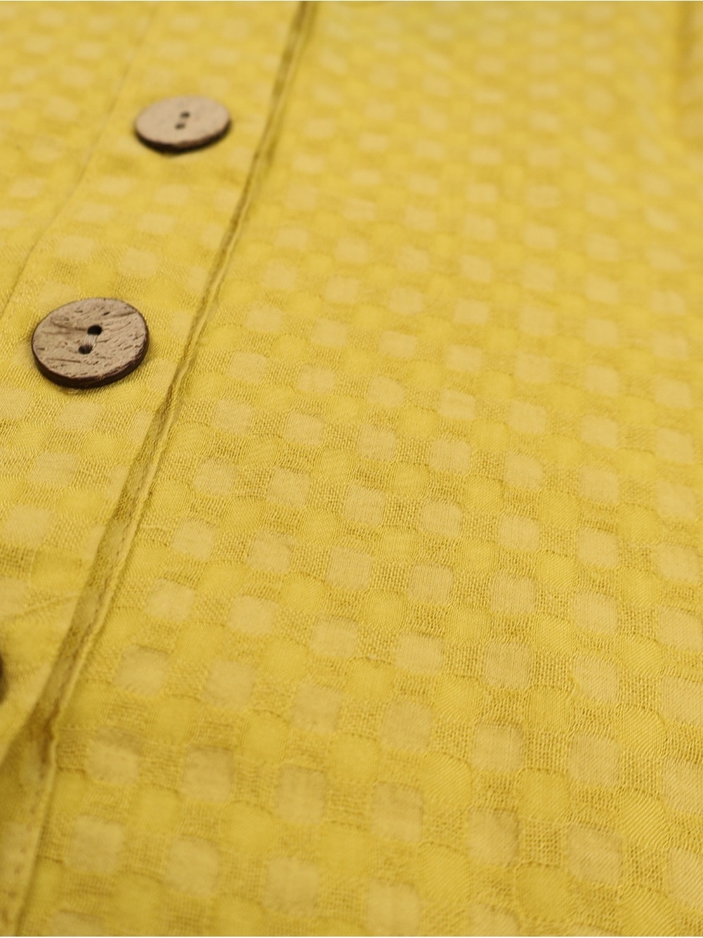 Indigo Rising Mustard Textured Button Front Tank Size Small - Picture 4 of 8